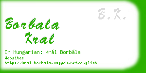 borbala kral business card
