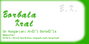 borbala kral business card